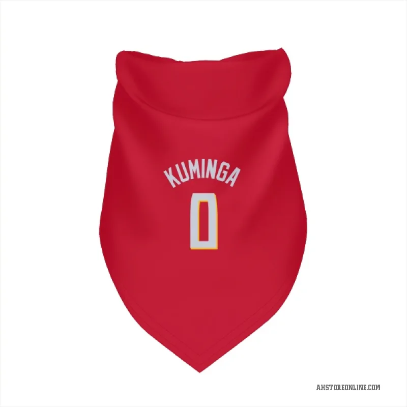 Jonathan Kuminga  Red Atlanta Hawks   Cat & Dog Pet Bandana