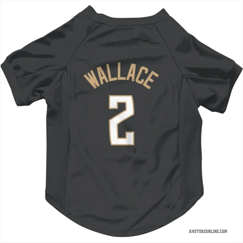 Keaton Wallace  Black Atlanta Hawks  Cat & Dog Pet Jersey