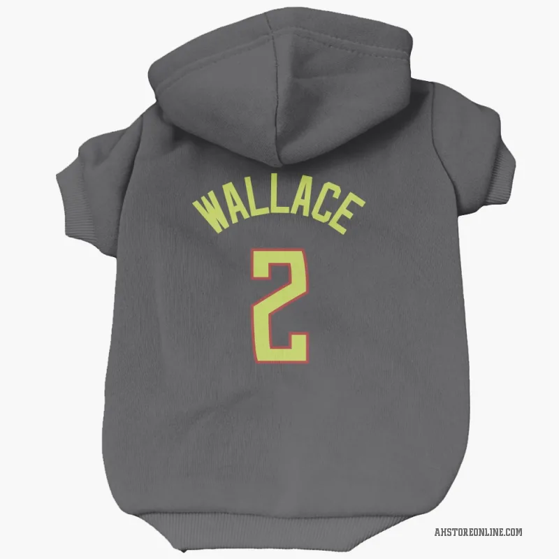 Keaton Wallace  Gray Atlanta Hawks  Cat & Dog Pet Hoodie