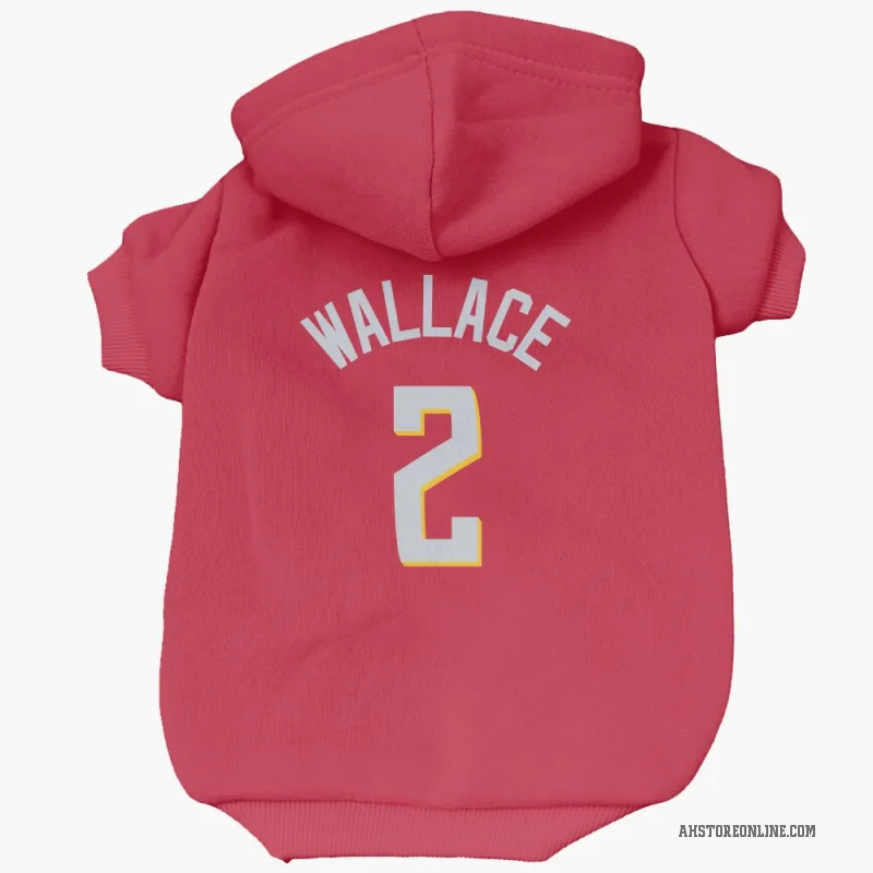 Keaton Wallace  Red Atlanta Hawks   Cat & Dog Pet Hoodie
