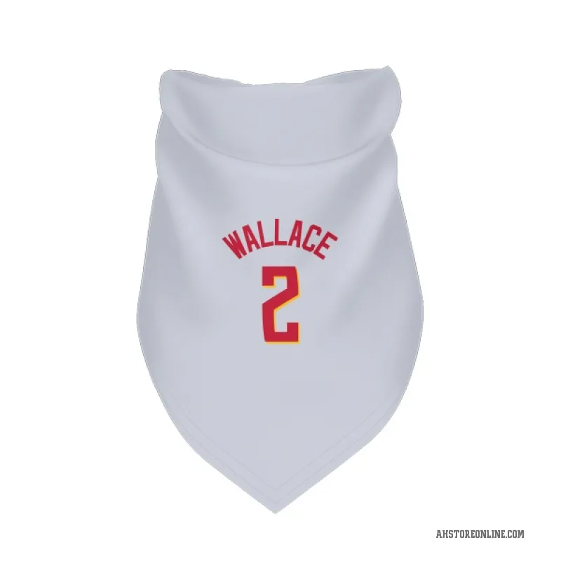 Keaton Wallace  White Atlanta Hawks   Cat & Dog Pet Bandana