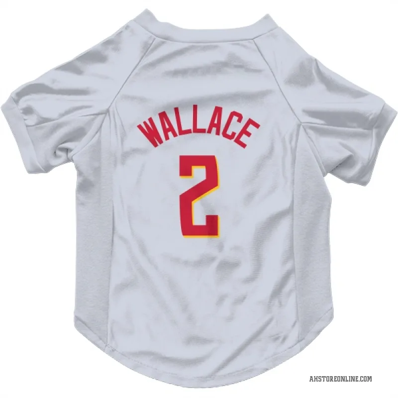Keaton Wallace  White Atlanta Hawks   Cat & Dog Pet Jersey
