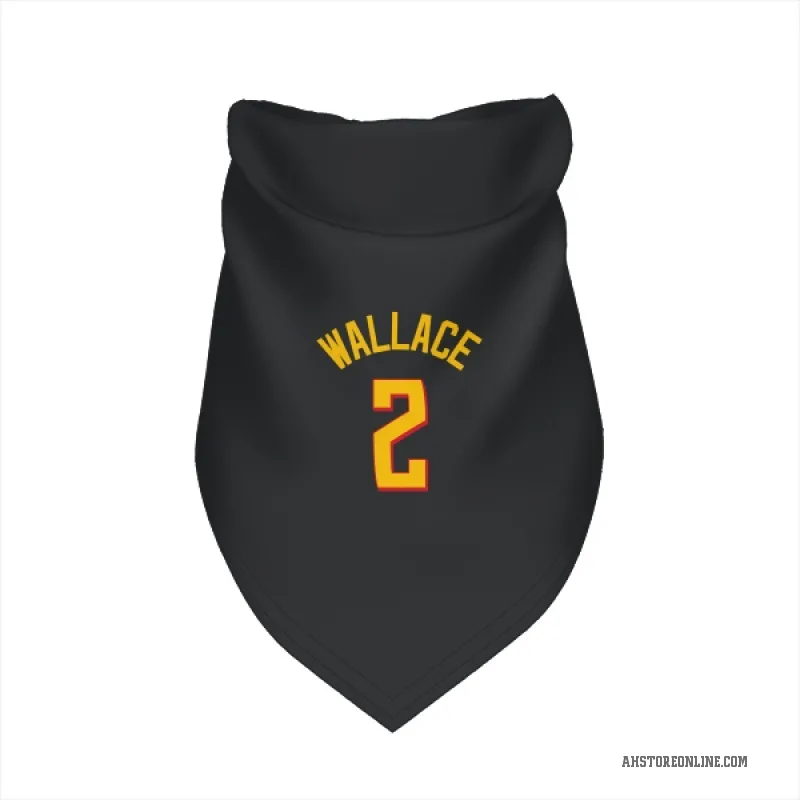 Keaton Wallace  Yellow Atlanta Hawks   Black Cat & Dog Pet Bandana