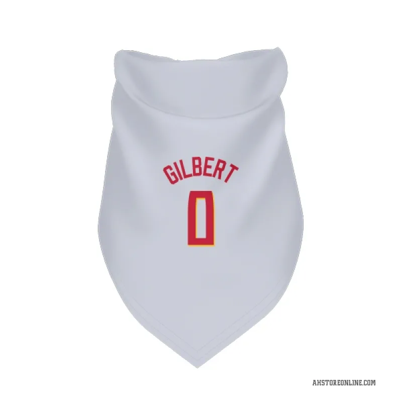 Keshon Gilbert  White Atlanta Hawks   Cat & Dog Pet Bandana