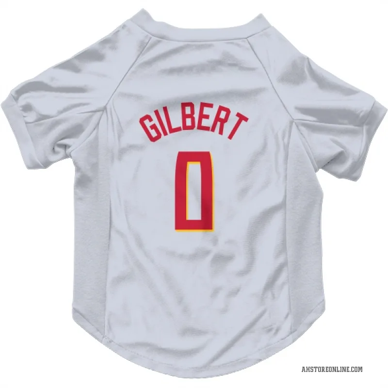 Keshon Gilbert  White Atlanta Hawks   Cat & Dog Pet Jersey