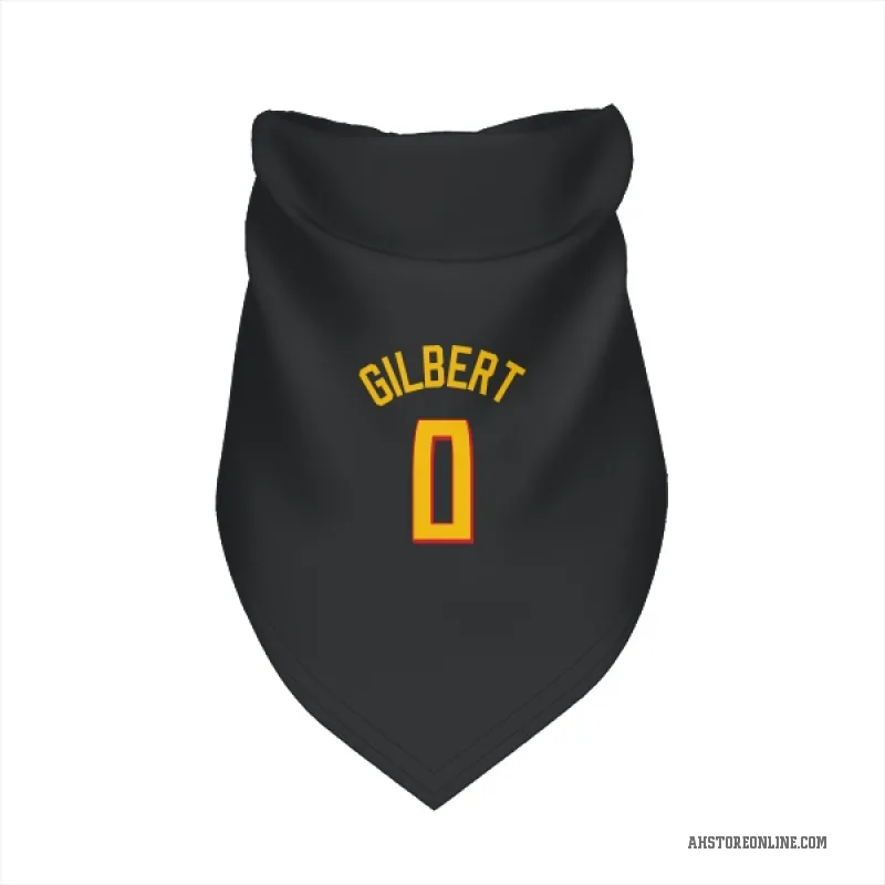 Keshon Gilbert  Yellow Atlanta Hawks   Black Cat & Dog Pet Bandana