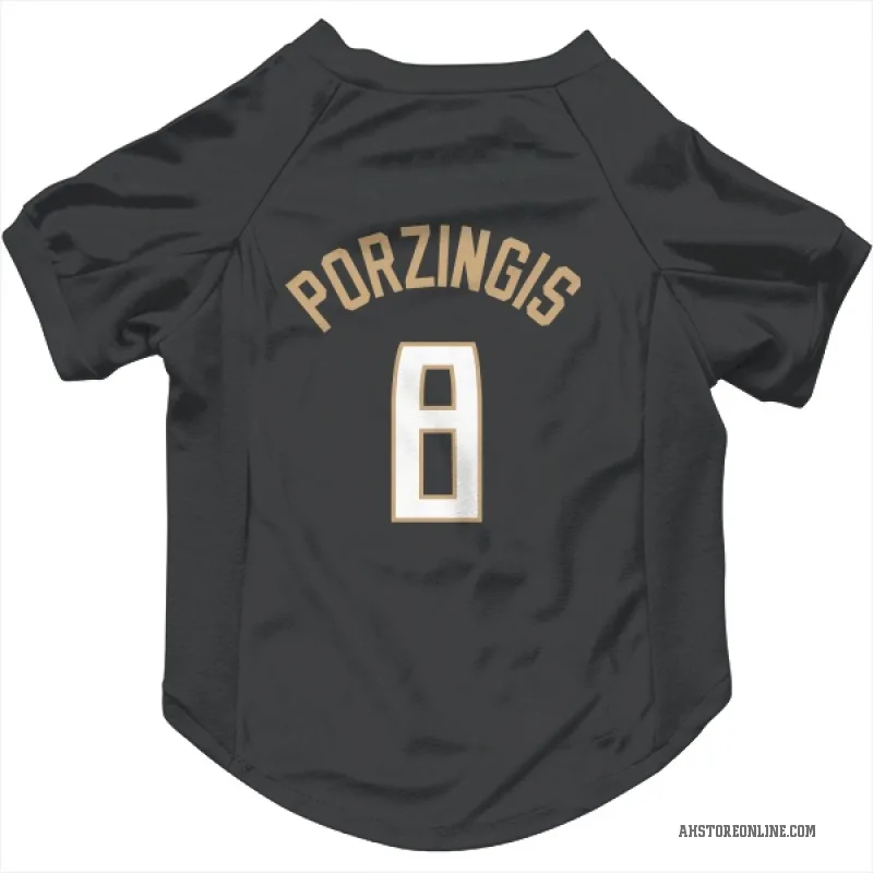 Kristaps Porzingis  Black Atlanta Hawks  Cat & Dog Pet Jersey