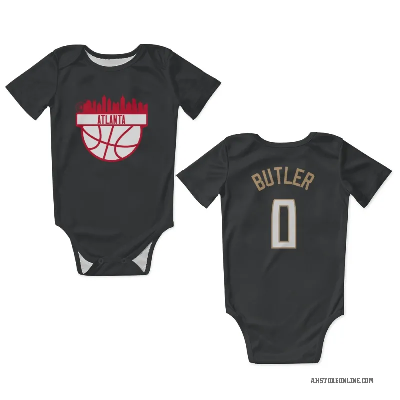 Lamont Butler  Black Atlanta Hawks  Newborn & Infant Bodysuit