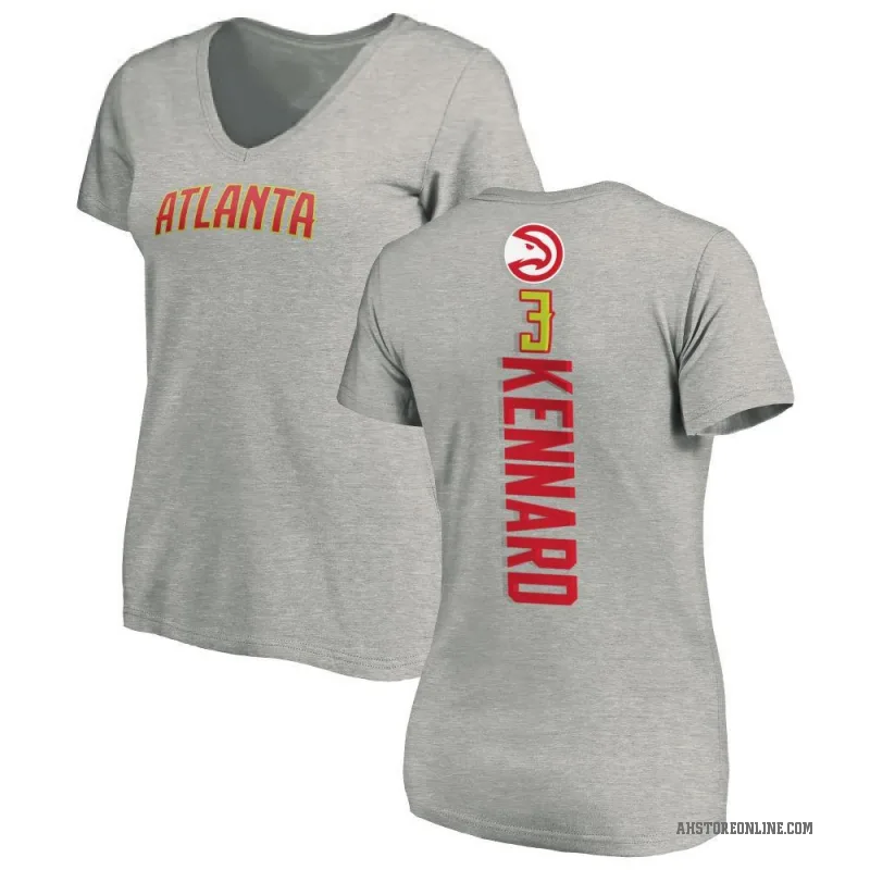 Luke Kennard Women's Atlanta Hawks Ash Backer T-Shirt