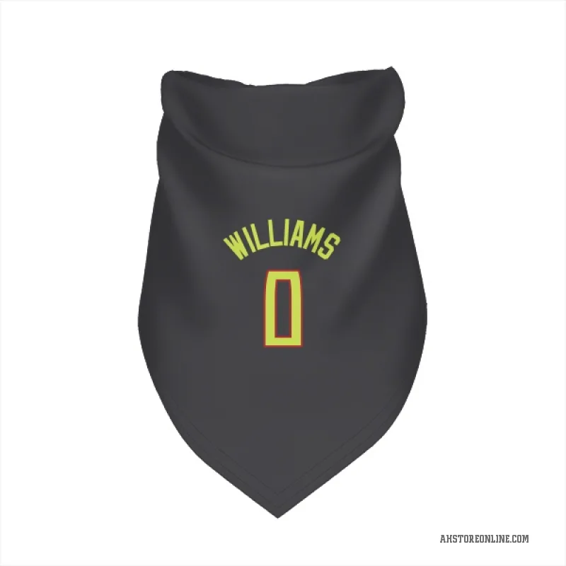 Malik Williams  Gray Atlanta Hawks  Cat & Dog Pet Bandana