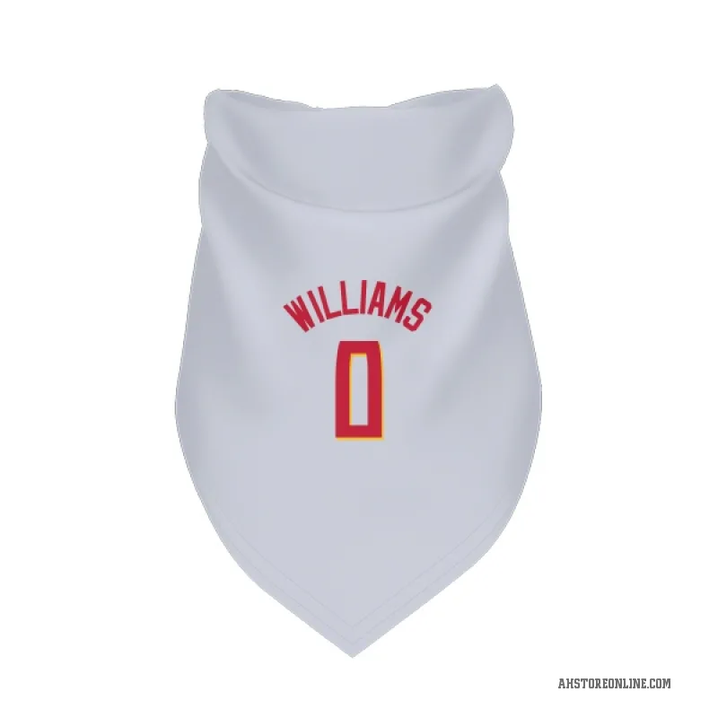 Malik Williams  White Atlanta Hawks   Cat & Dog Pet Bandana