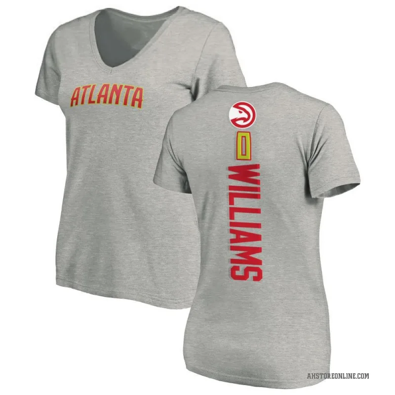 Malik Williams Women's Atlanta Hawks Ash Backer T-Shirt