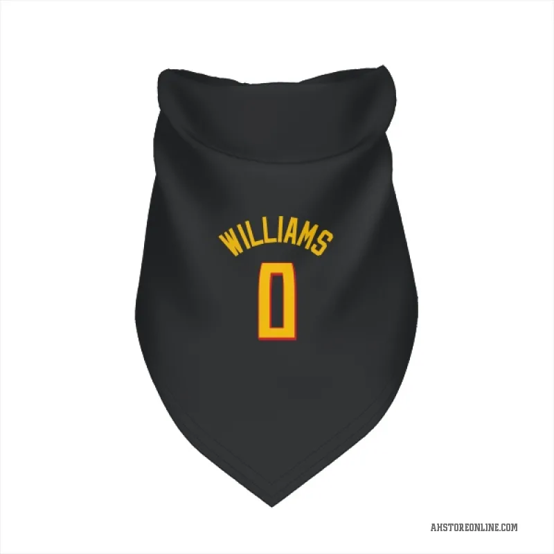 Malik Williams  Yellow Atlanta Hawks   Black Cat & Dog Pet Bandana