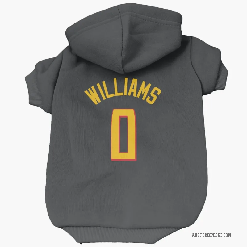 Malik Williams  Yellow Atlanta Hawks   Black Cat & Dog Pet Hoodie
