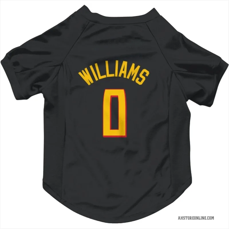 Malik Williams  Yellow Atlanta Hawks   Black Cat & Dog Pet Jersey