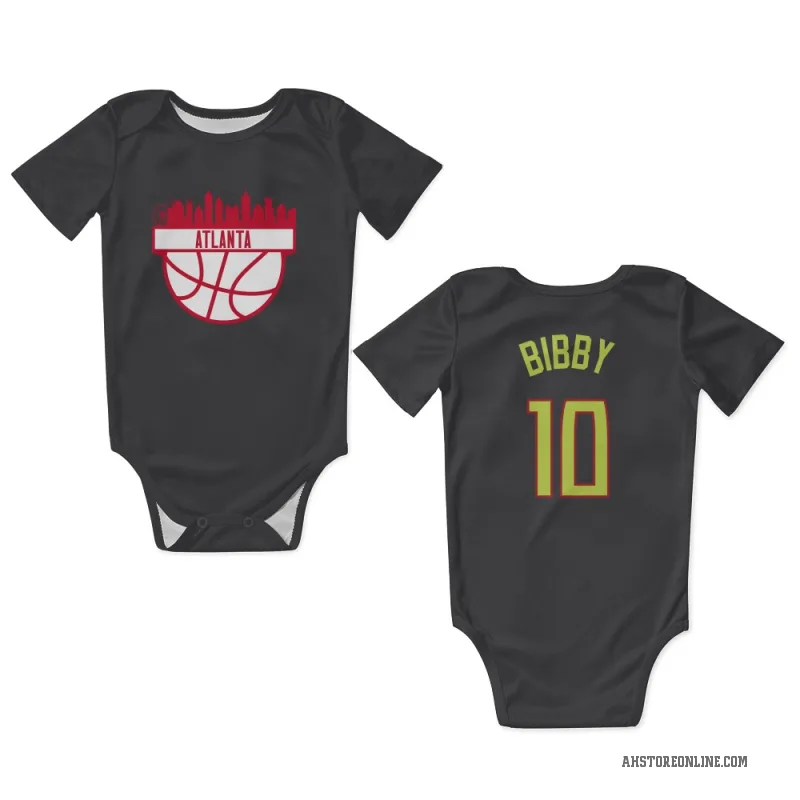 Mike Bibby  Gray Atlanta Hawks  Newborn & Infant Bodysuit
