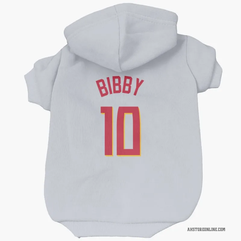Mike Bibby  White Atlanta Hawks   Cat & Dog Pet Hoodie