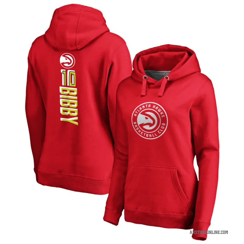Mike Bibby Women's Red Atlanta Hawks Branded Backer Pullover Hoodie