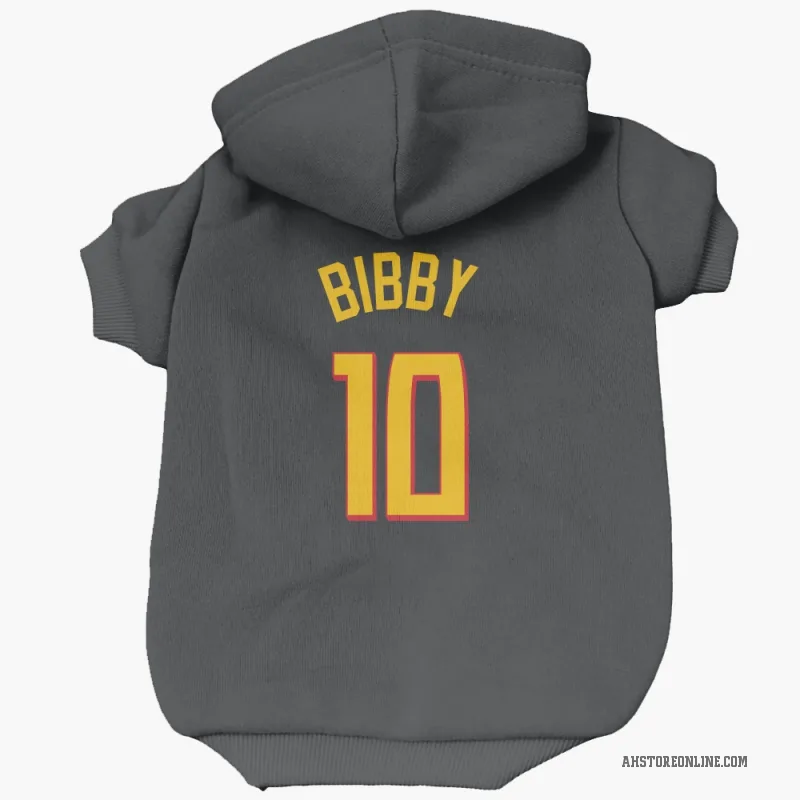 Mike Bibby  Yellow Atlanta Hawks   Black Cat & Dog Pet Hoodie