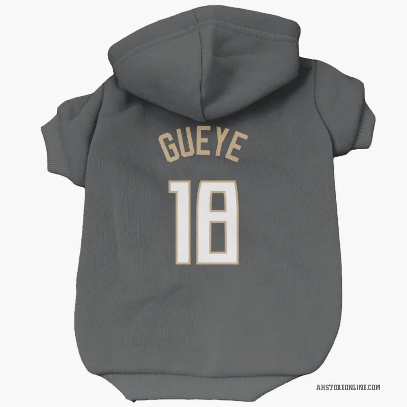 Mouhamed Gueye  Black Atlanta Hawks  Cat & Dog Pet Hoodie