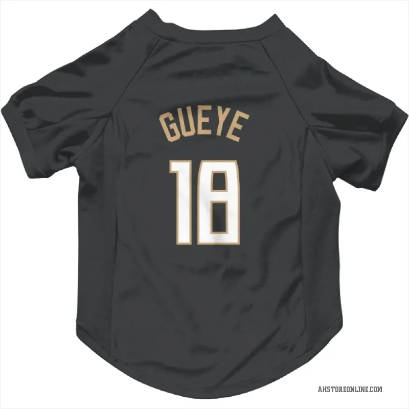 Mouhamed Gueye  Black Atlanta Hawks  Cat & Dog Pet Jersey