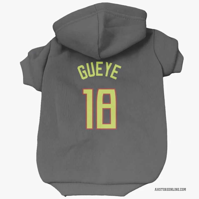 Mouhamed Gueye  Gray Atlanta Hawks  Cat & Dog Pet Hoodie