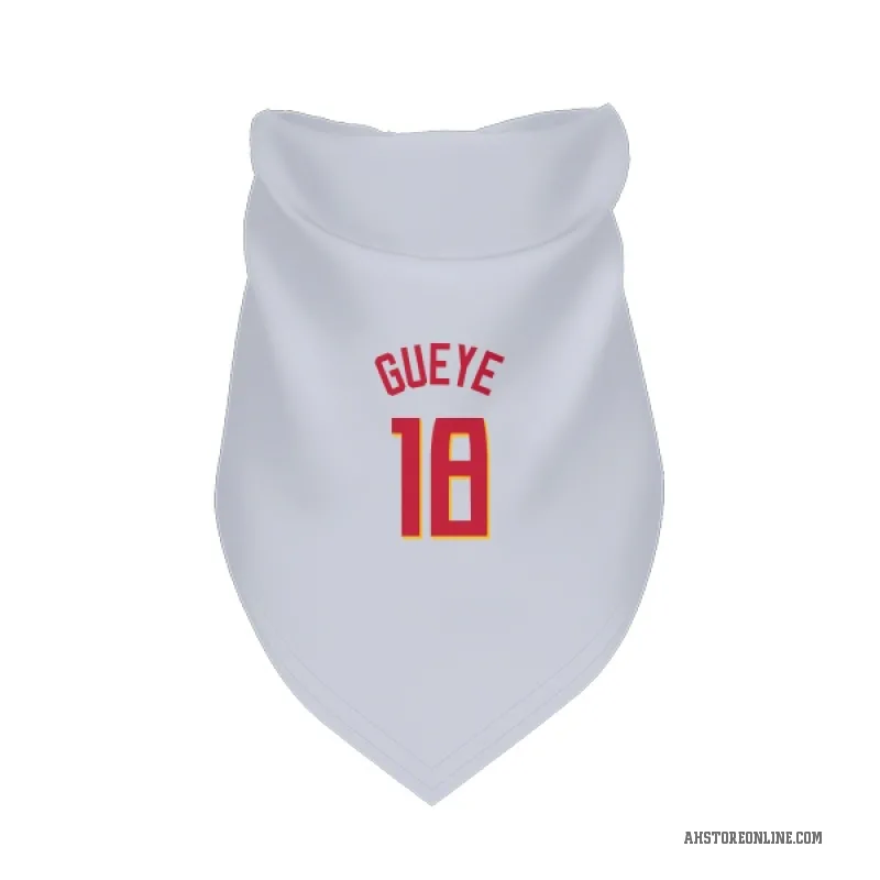 Mouhamed Gueye  White Atlanta Hawks   Cat & Dog Pet Bandana