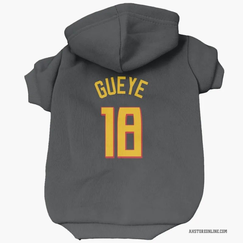 Mouhamed Gueye  Yellow Atlanta Hawks   Black Cat & Dog Pet Hoodie