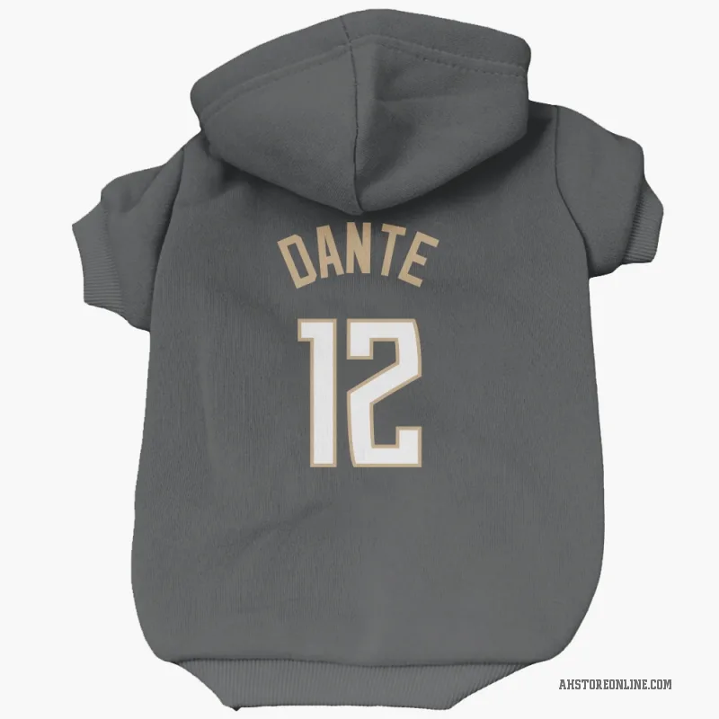 N'Faly Dante  Black Atlanta Hawks  Cat & Dog Pet Hoodie