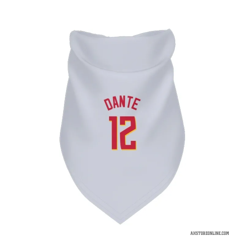 N'Faly Dante  White Atlanta Hawks   Cat & Dog Pet Bandana