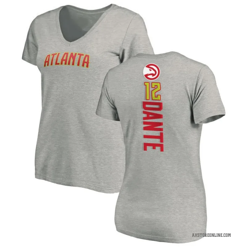 N'Faly Dante Women's Atlanta Hawks Ash Backer T-Shirt