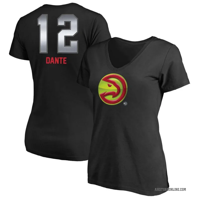 N'Faly Dante Women's Black Atlanta Hawks Midnight Mascot T-Shirt