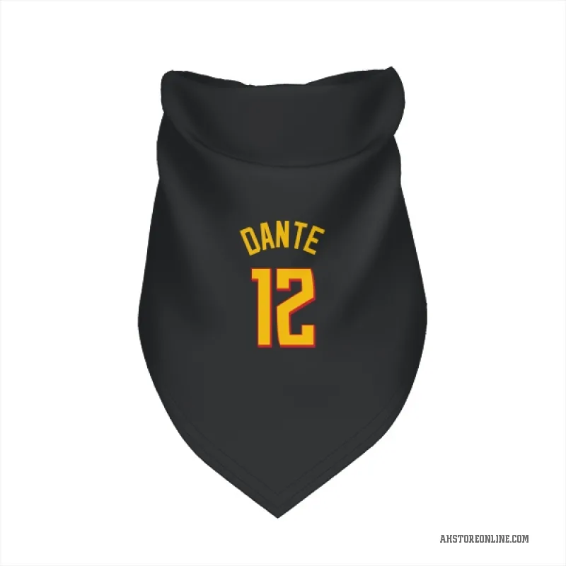 N'Faly Dante  Yellow Atlanta Hawks   Black Cat & Dog Pet Bandana