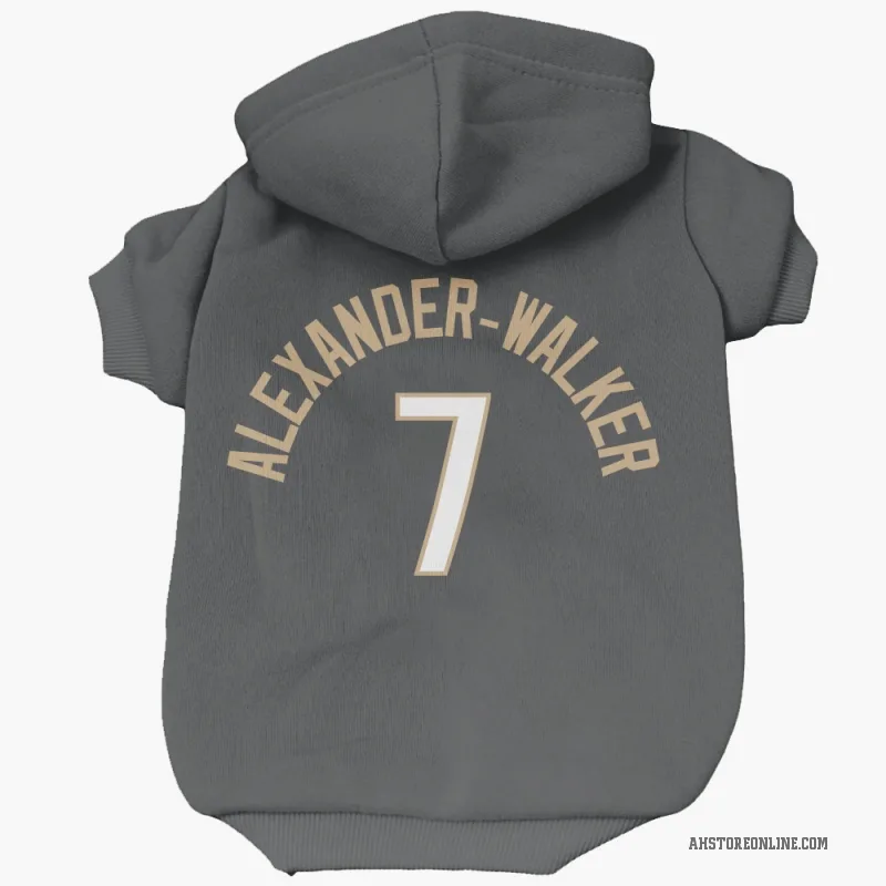 Nickeil Alexander-Walker  Black Atlanta Hawks  Cat & Dog Pet Hoodie