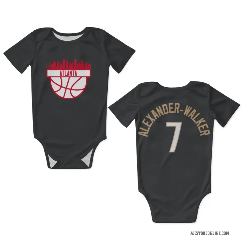Nickeil Alexander-Walker  Black Atlanta Hawks  Newborn & Infant Bodysuit