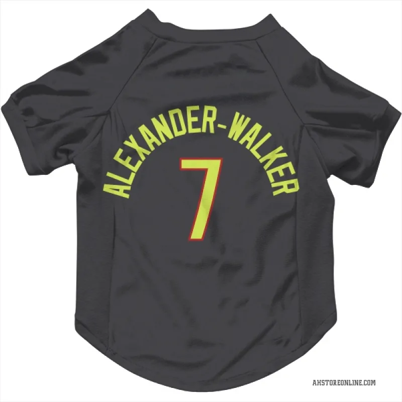 Nickeil Alexander-Walker  Gray Atlanta Hawks  Cat & Dog Pet Jersey