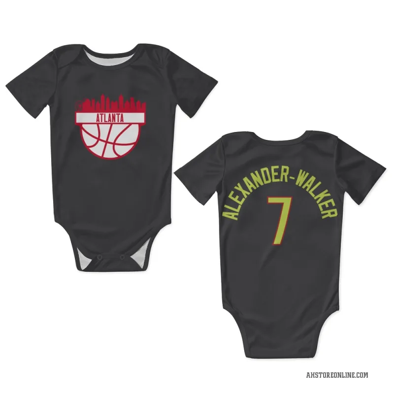 Nickeil Alexander-Walker  Gray Atlanta Hawks  Newborn & Infant Bodysuit