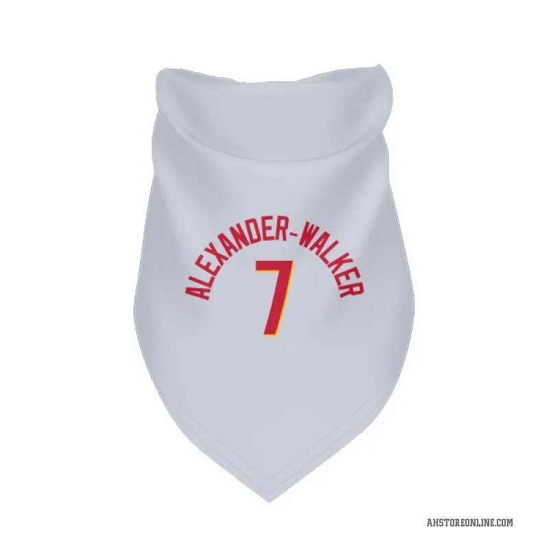 Nickeil Alexander-Walker  White Atlanta Hawks   Cat & Dog Pet Bandana