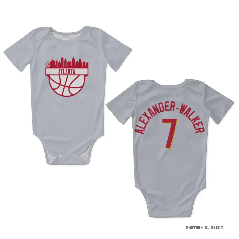 Nickeil Alexander-Walker  White Atlanta Hawks   Newborn & Infant Bodysuit