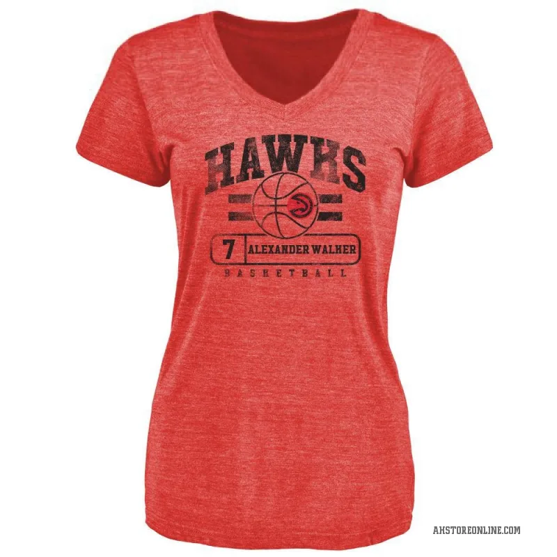 Nickeil Alexander-Walker Women's Red Atlanta Hawks Baseline T-Shirt