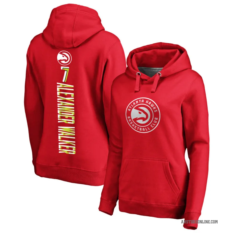 Nickeil Alexander-Walker Women's Red Atlanta Hawks Branded Backer Pullover Hoodie