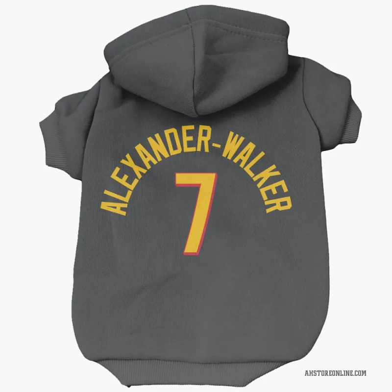 Nickeil Alexander-Walker  Yellow Atlanta Hawks   Black Cat & Dog Pet Hoodie