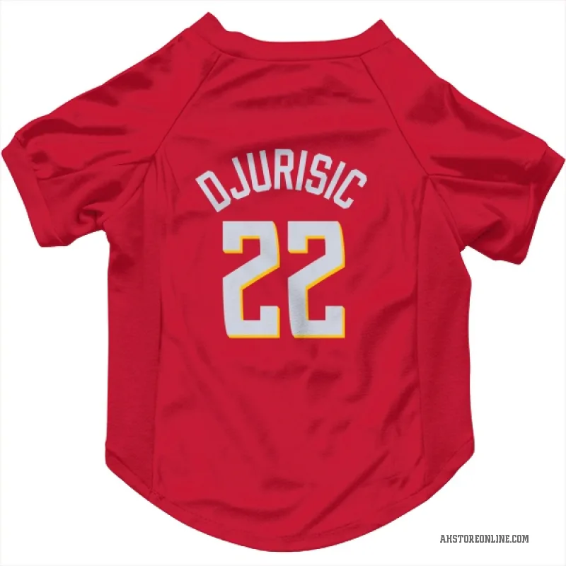 Nikola Djurisic  Red Atlanta Hawks   Cat & Dog Pet Jersey