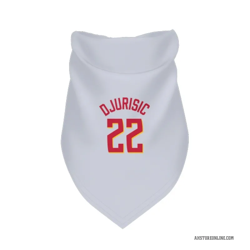 Nikola Djurisic  White Atlanta Hawks   Cat & Dog Pet Bandana