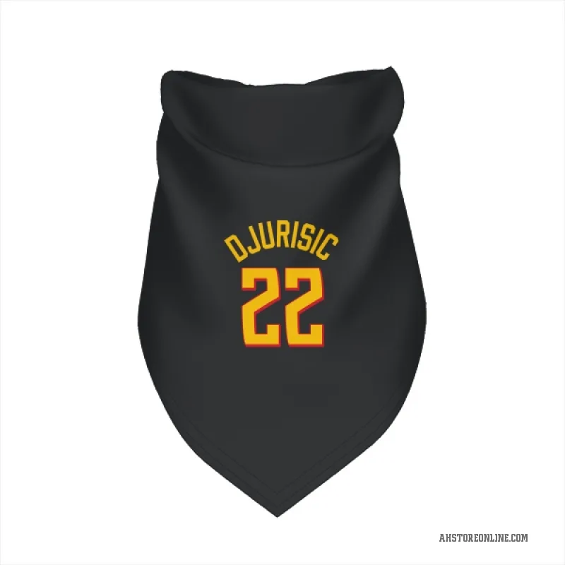 Nikola Djurisic  Yellow Atlanta Hawks   Black Cat & Dog Pet Bandana