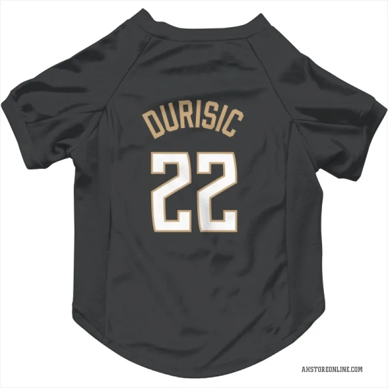Nikola Durisic  Black Atlanta Hawks  Cat & Dog Pet Jersey