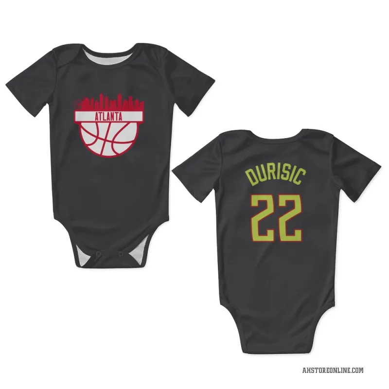 Nikola Durisic  Gray Atlanta Hawks  Newborn & Infant Bodysuit