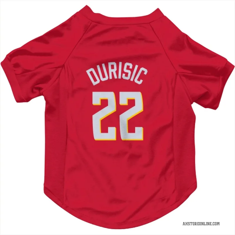 Nikola Durisic  Red Atlanta Hawks   Cat & Dog Pet Jersey