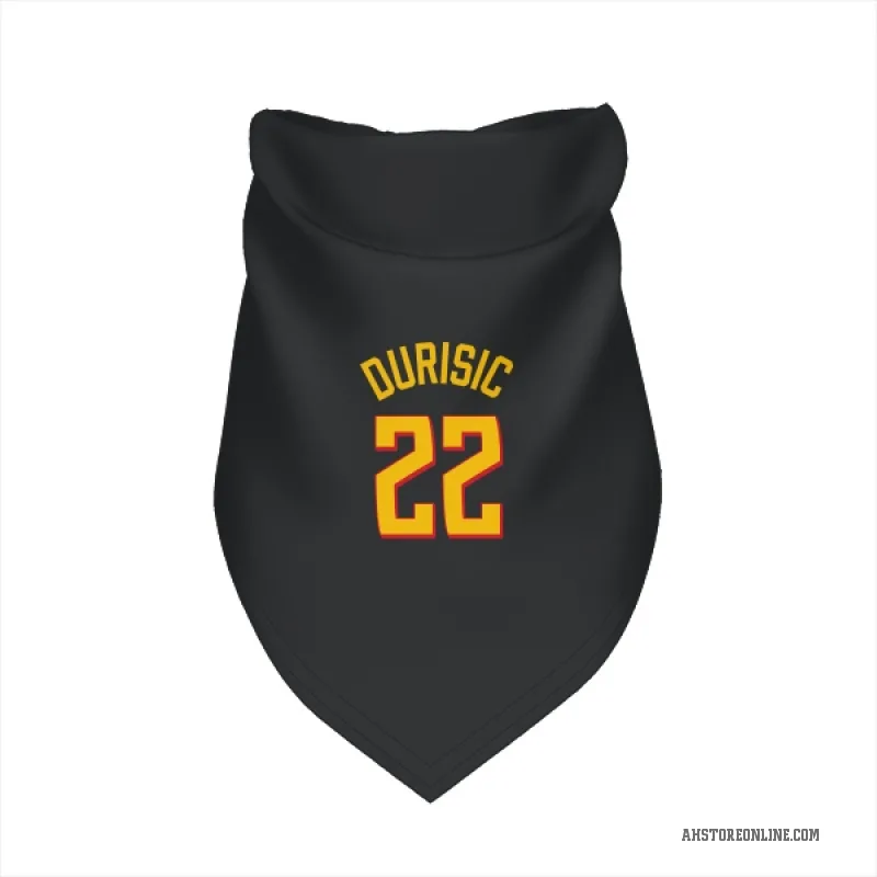 Nikola Durisic  Yellow Atlanta Hawks   Black Cat & Dog Pet Bandana