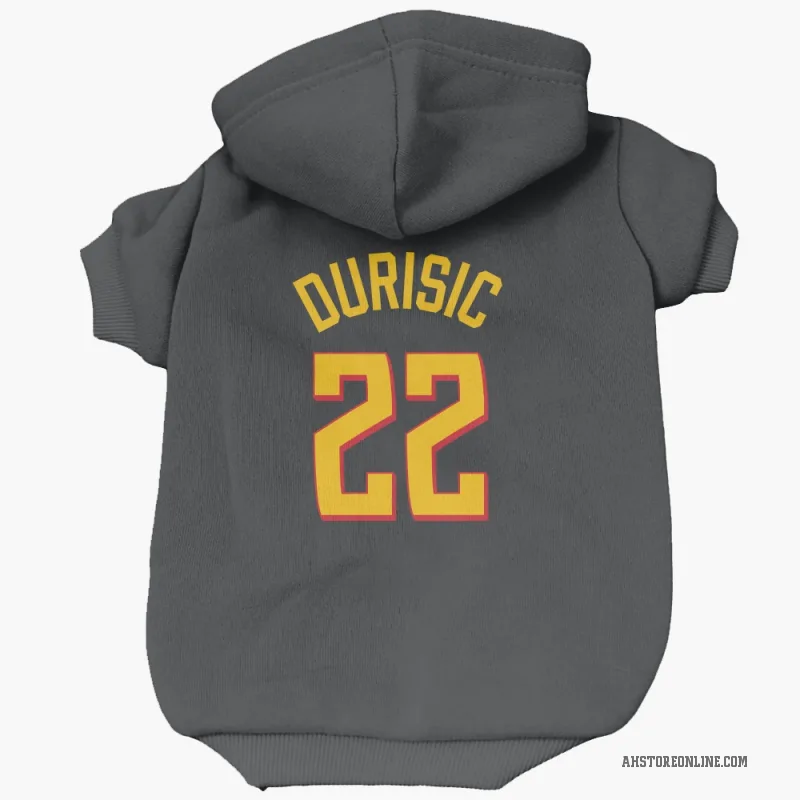 Nikola Durisic  Yellow Atlanta Hawks   Black Cat & Dog Pet Hoodie